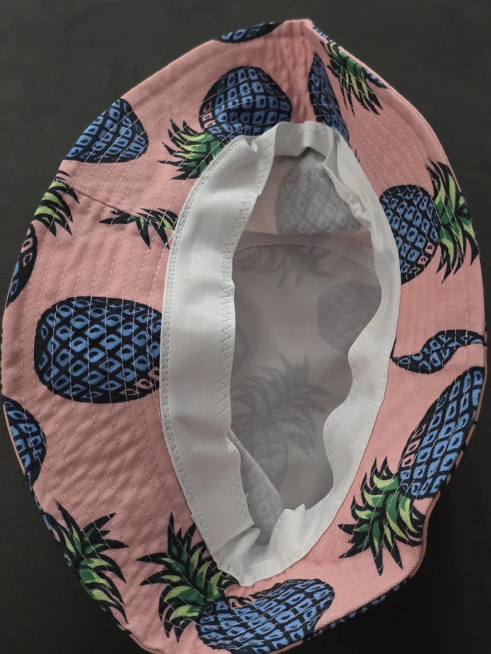 Pink Pineapple Print Bucket Hat - Picture 3 of 4